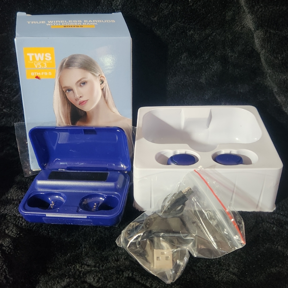 TRUE WIRELESS EARBUDS with Power Bank